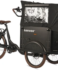 Keewee Bakfiets Deluxe 470 Wh Zwart